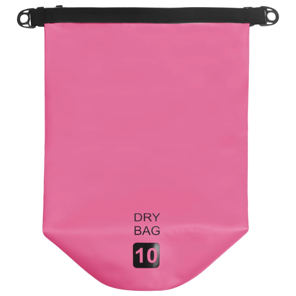 vidaXL Суха торба, розова, 10 л, PVC