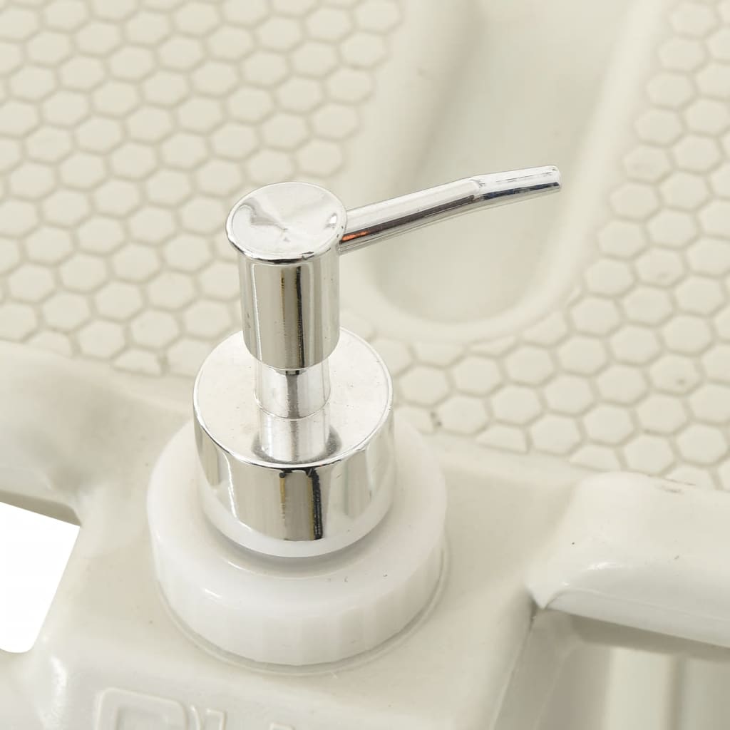 vidaXL Къмпинг стойка за миене на ръце с дозатор 35 л