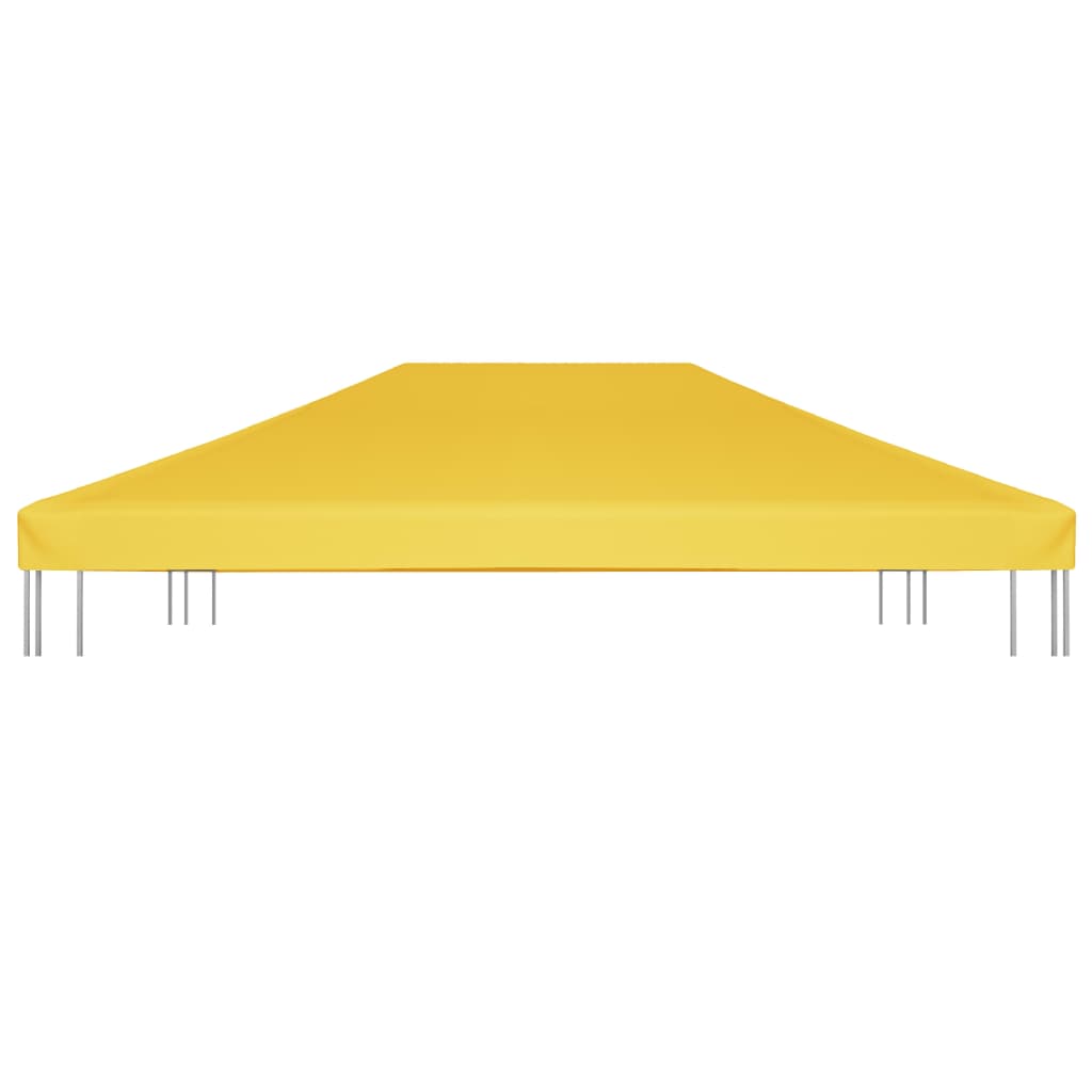 vidaXL Покрив за шатра, 270 г/м², 4x3 м, жълт