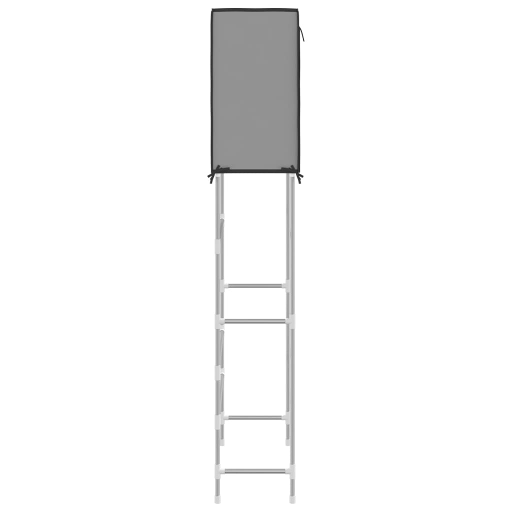vidaXL 2-етажен стелаж за над пералня сив 71x29,5x170,5 см желязо