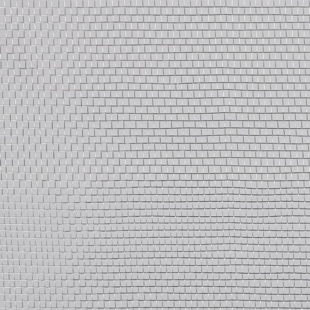vidaXL Мрежа против насекоми, алуминий, 100x1000 см, сребриста