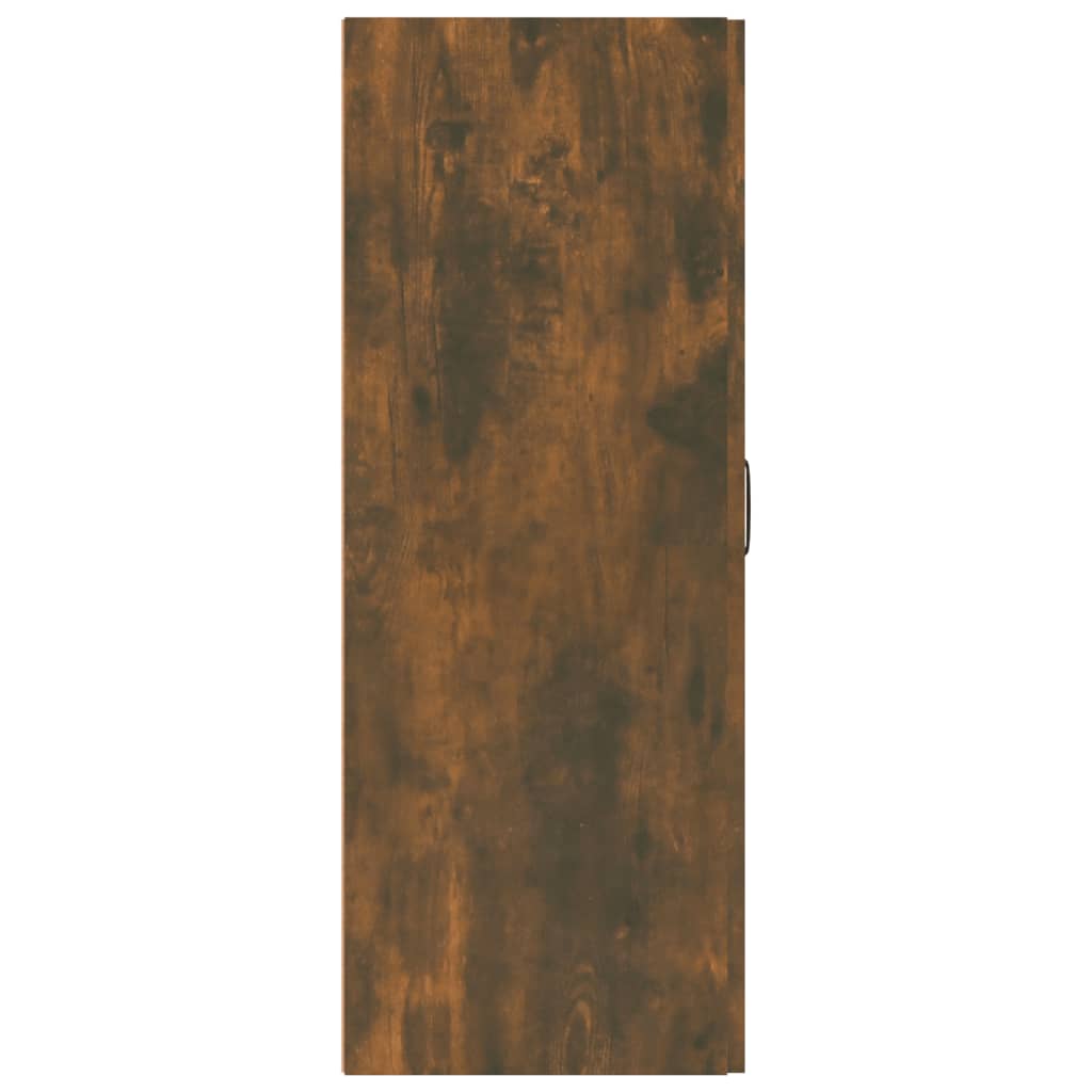 vidaXL Окачен шкаф, Опушен дъб, 69,5x34x90 см, инженерно дърво