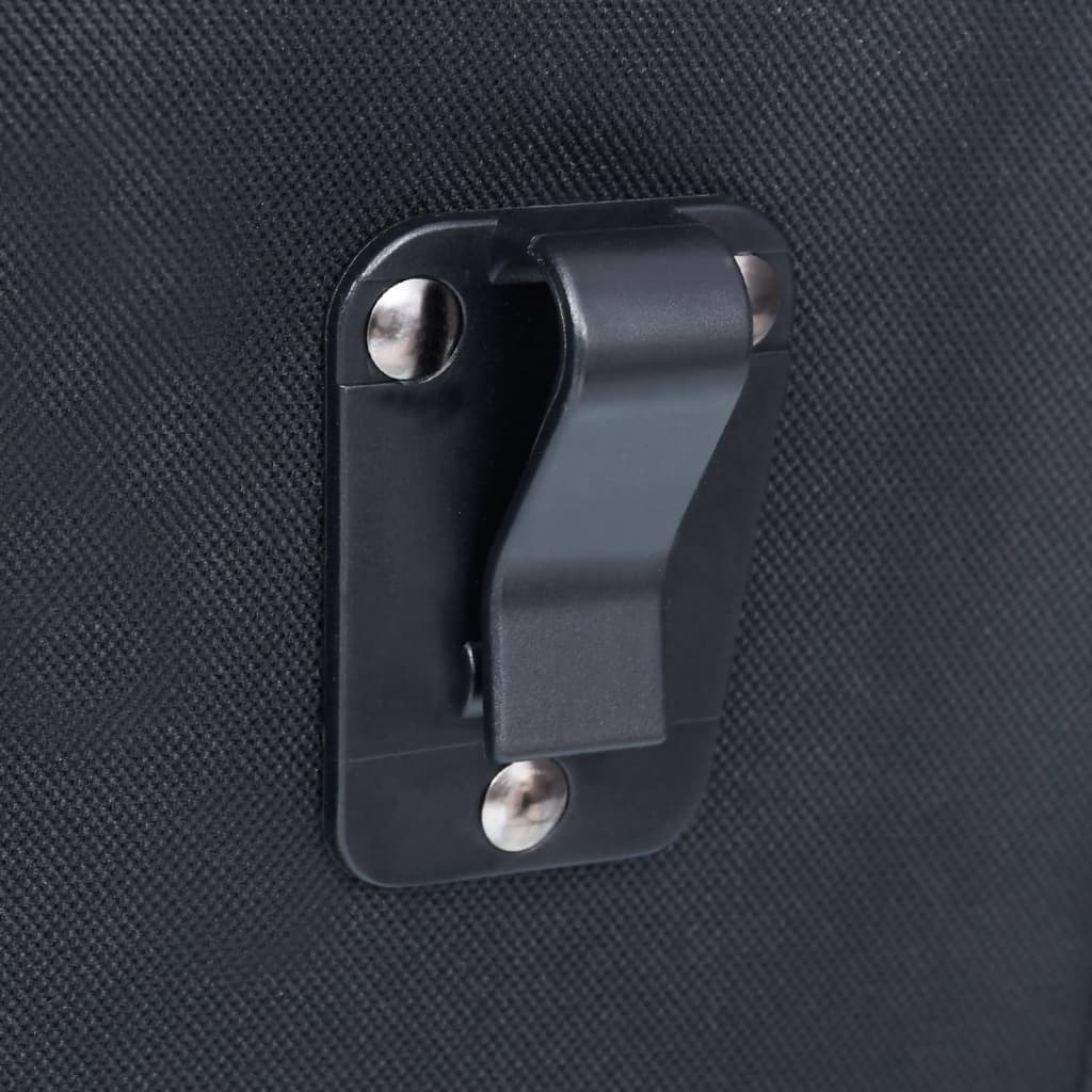 vidaXL Единична чанта за багажник за велосипед водоустойчива 21л черна