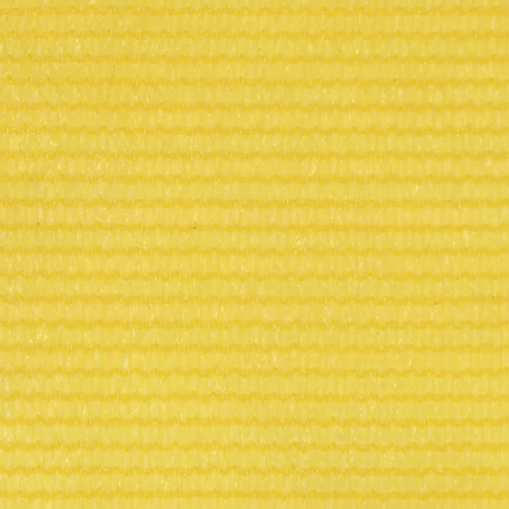 vidaXL Балконски параван, жълт, 75x600 см, HDPE