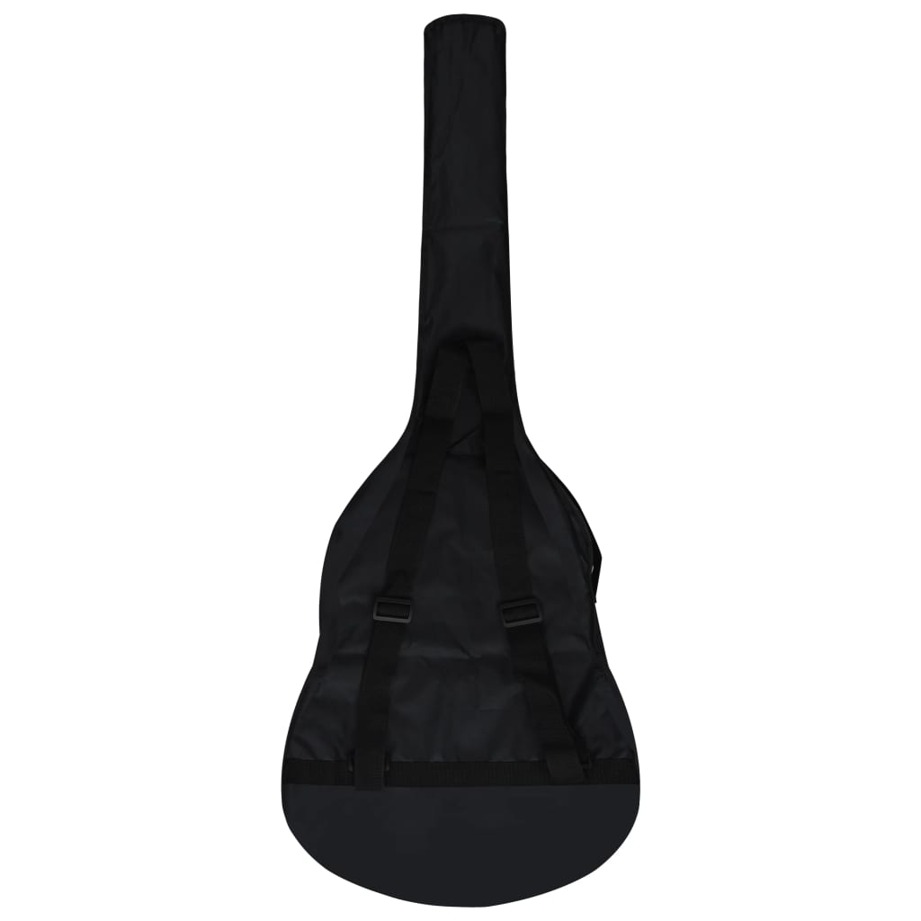 vidaXL Калъф за китара за 4/4 класическа китара черна 100x37 см плат
