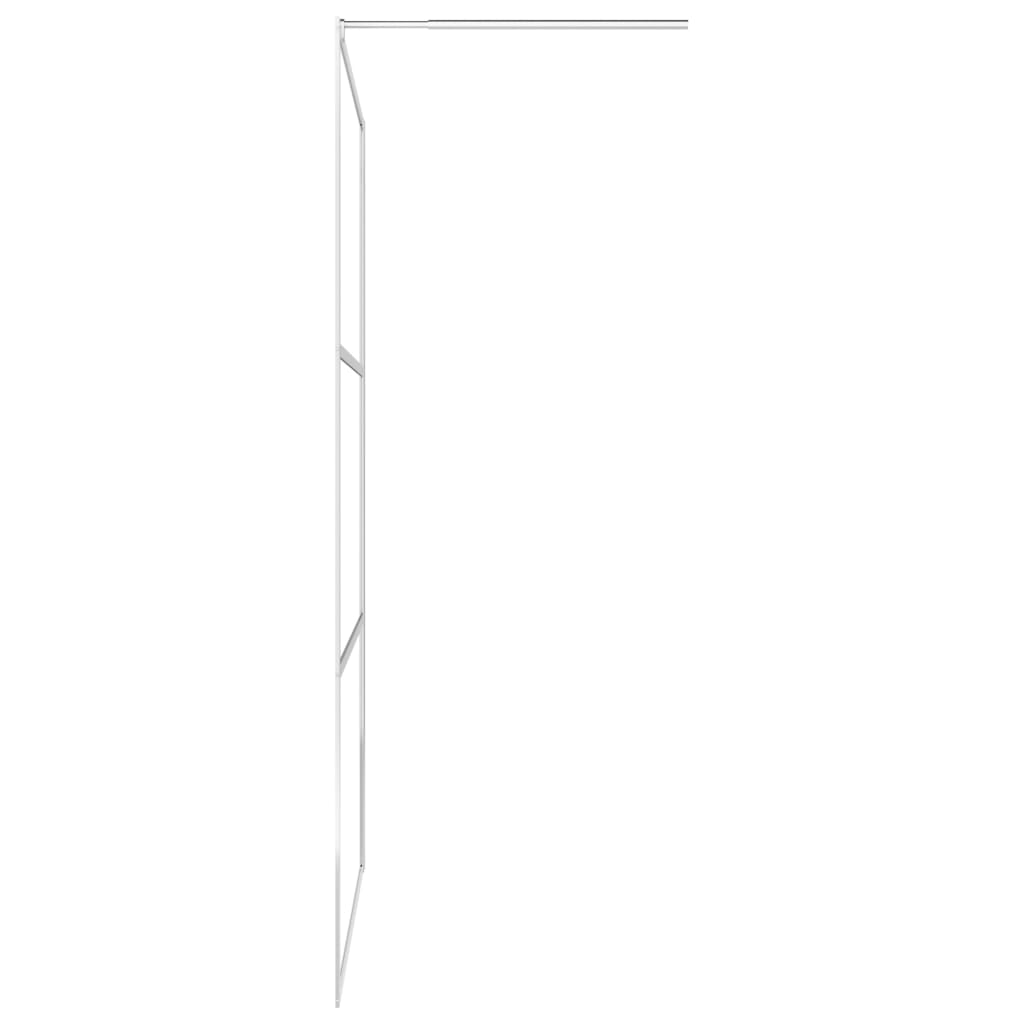 vidaXL Стена за душ с прозрачно ESG стъкло, 115x195 см