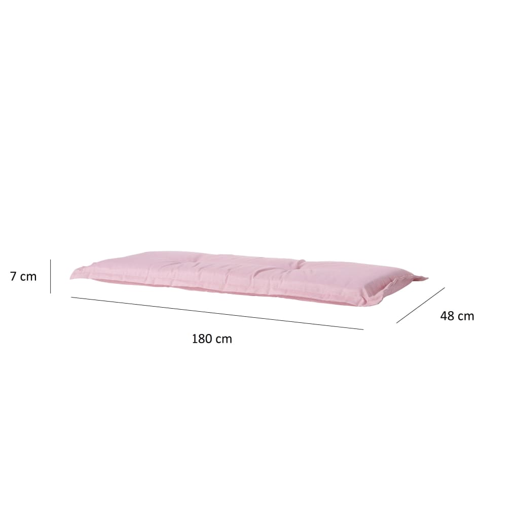 Madison Възглавница за пейка Panama, 180x48 см, нежно розово