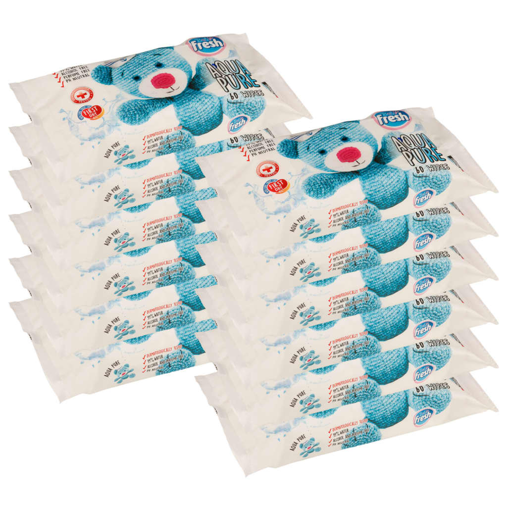 vidaXL Бебешки кърпички 12 опаковки 720 кърпички