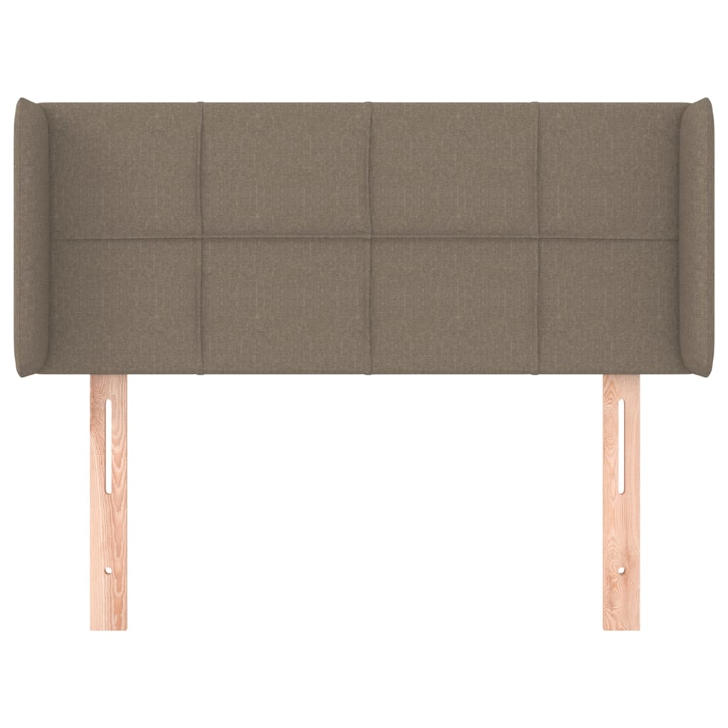 vidaXL Горна табла за легло, таупе, 83x16x78/88 см, плат