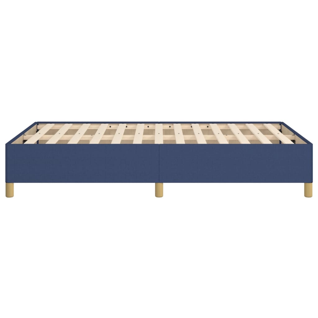 vidaXL Рамка за легло, синя, 120x190 см, текстил