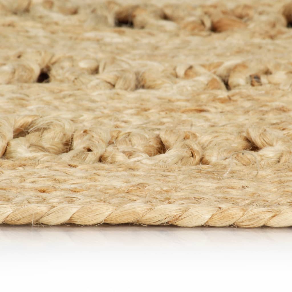 vidaXL Ръчно плетен килим от юта, 90 см