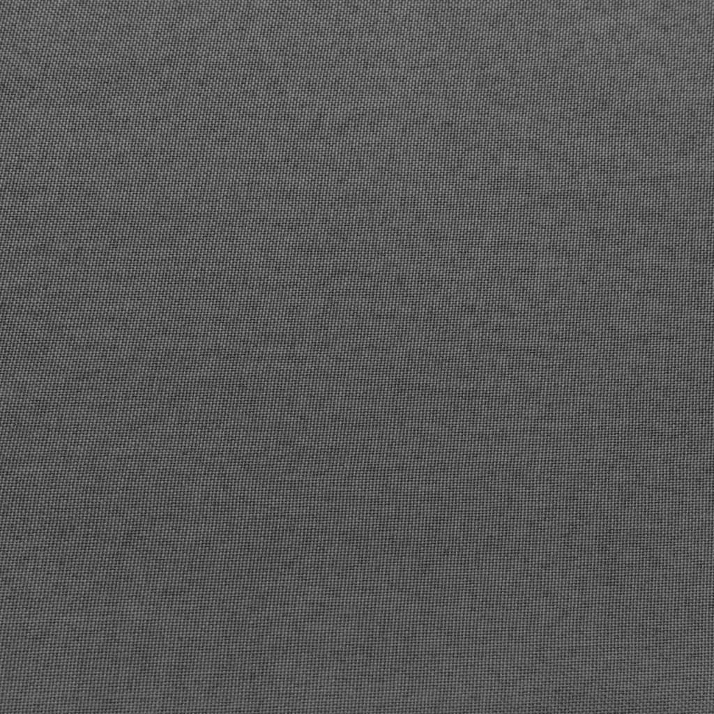 vidaXL Секционна табуретка с възглавница, текстил, тъмносива