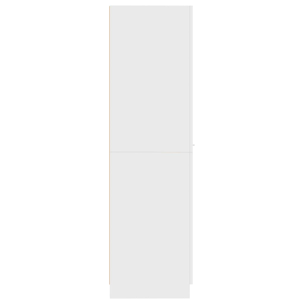 vidaXL Шкаф органайзер, бял, 30x42,5x150 см, ПДЧ