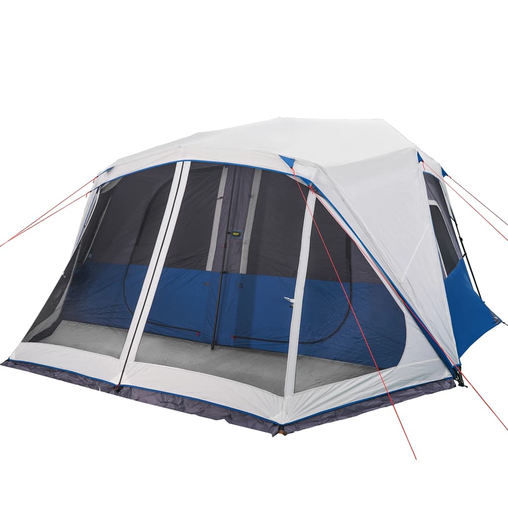 vidaXL Семейна палатка с LED 10-местна светлосиня бързо освобождаване