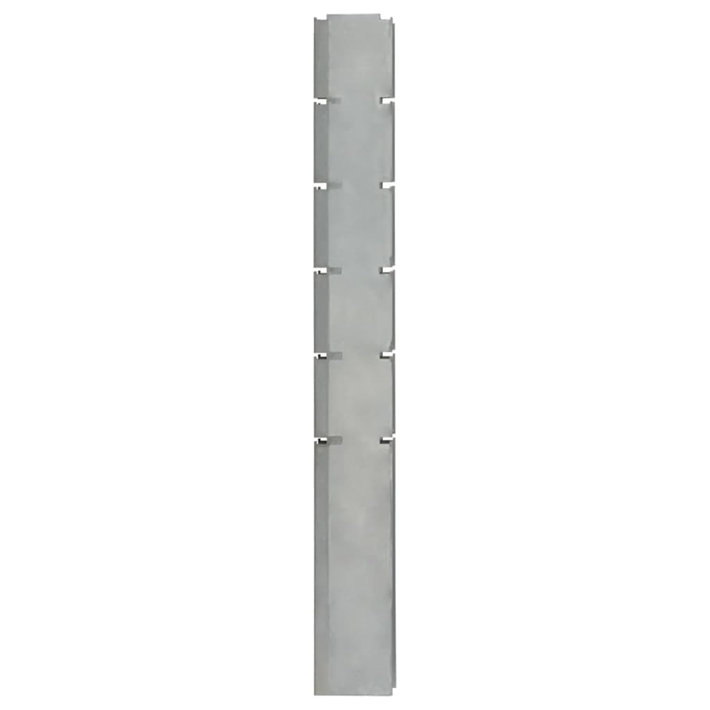 vidaXL Стълб за габионна ограда сребрист 160 см поцинкована стомана