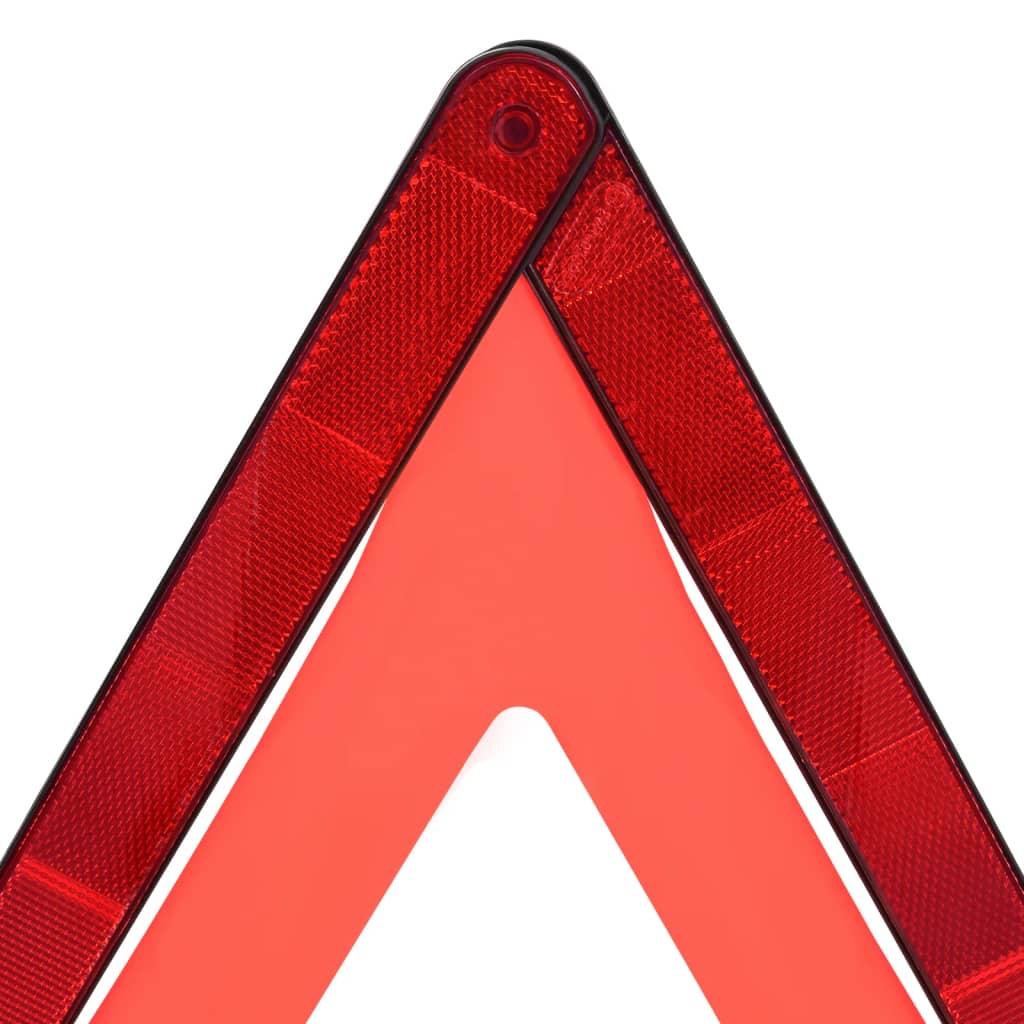 vidaXL Светлоотразителни триъгълници 4 бр червени 56,5x36,5x44,5 см