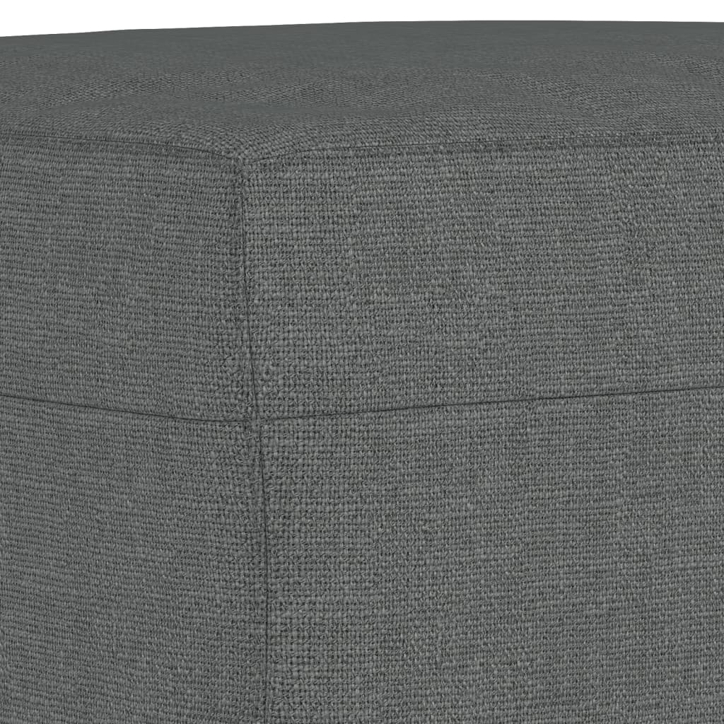 vidaXL Комплект дивани 4 части с възглавници тъмносив текстил