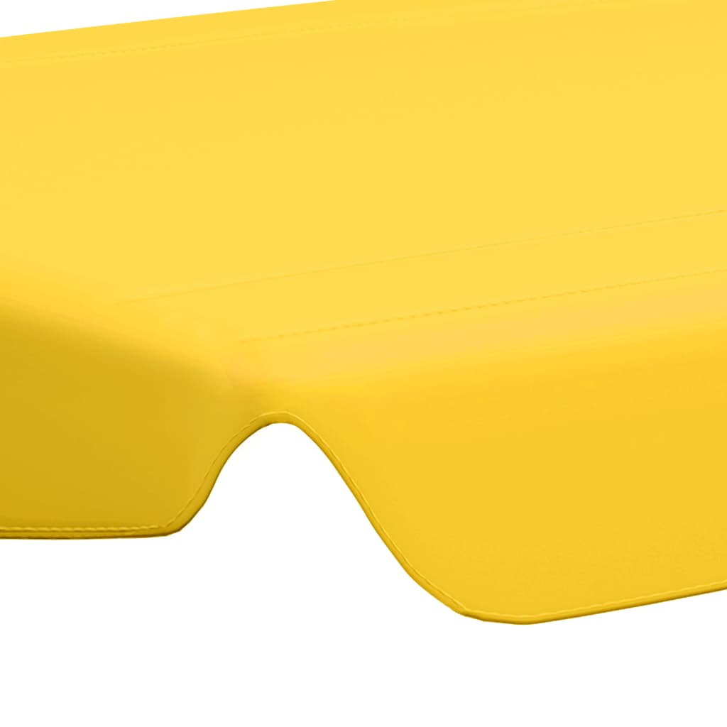 vidaXL Резервен сенник за градинска люлка, жълт, 150/130x105/70 см