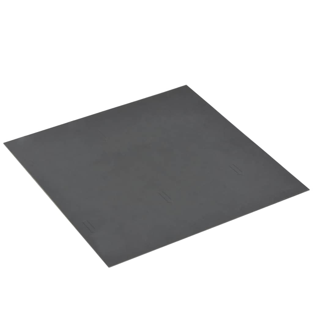 vidaXL Самозалепващи подови дъски от PVC, 5,11 м², напръскано сиво