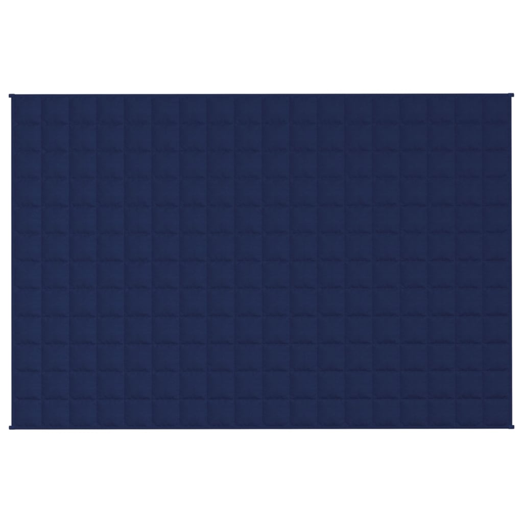 vidaXL Утежнено одеяло синьо 120x180 см 5 кг плат