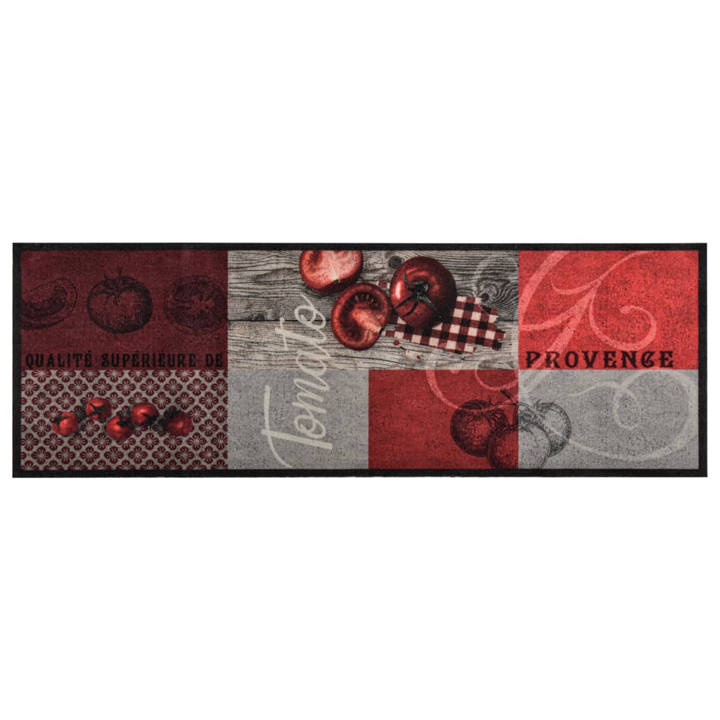 vidaXL Кухненско килимче, перимо, надпис Tomato, 45x150 см