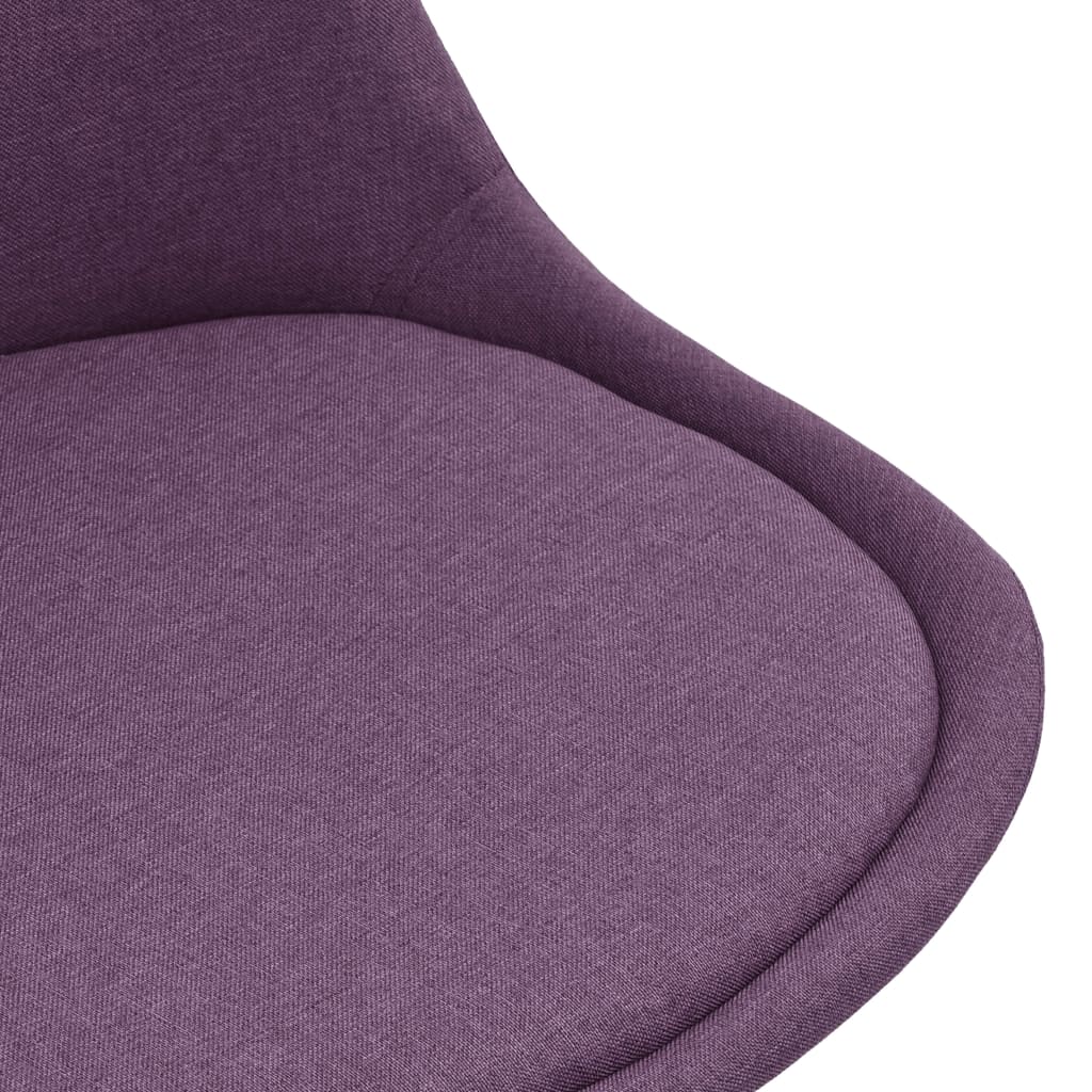 vidaXL Трапезни столове, 2 бр, лилави, текстил