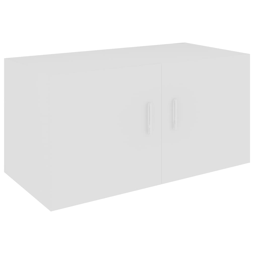 vidaXL Шкаф за стена, бял, 80x39x40 см, ПДЧ