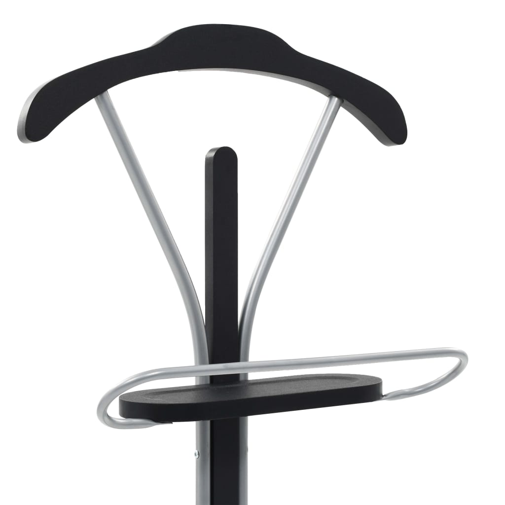 vidaXL Стояща закачалка за костюм, 45x35x107 см, черно и сиво