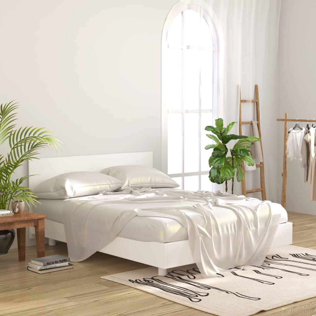 vidaXL Горна табла за легло, бяла, 160x1,5x80 см, инженерна дървесина