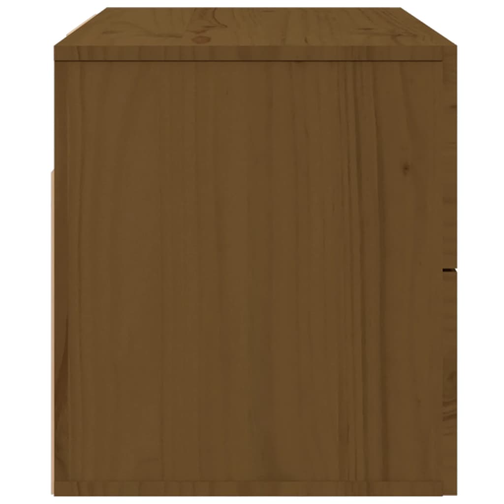 vidaXL Нощни шкафчета за стенен монтаж 2 бр меденокафяви 50x36x40 см