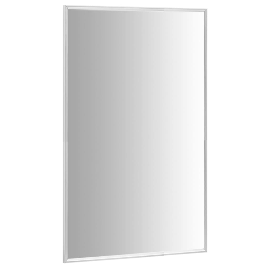 vidaXL Огледало, сребристо, 80x60 см