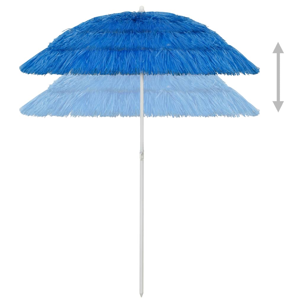 vidaXL Плажен чадър Hawaii син 180 см