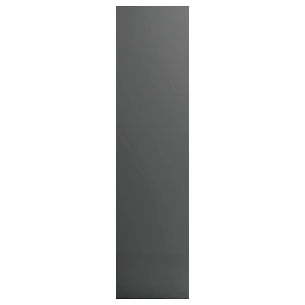 vidaXL Гардероб, сив гланц, 50x50x200 см, ПДЧ