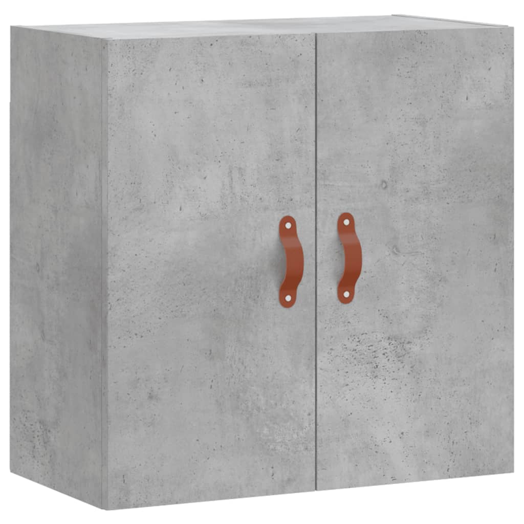vidaXL Стенен шкаф, бетонно сив, 60x31x60 см, инженерно дърво