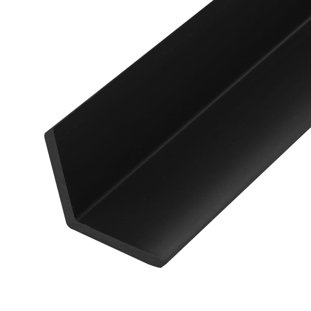 vidaXL 5 бр ъглови лайстни за настилка WPC 170 см черни