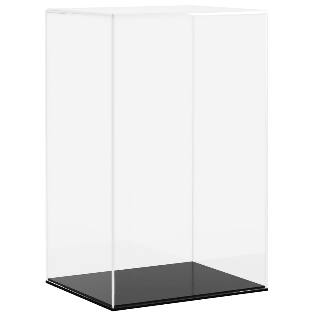 vidaXL Кутия витрина, прозрачна, 22x18x35 см, акрил