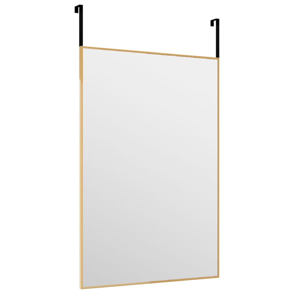 vidaXL Огледало за врата, златисто, 40x60 см, стъкло и алуминий